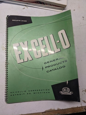 #ad EX CELL O SALES BROCHURE FEATURES SPECIFICATIONS GENERAL PRODUCTS CATALOG $104.11