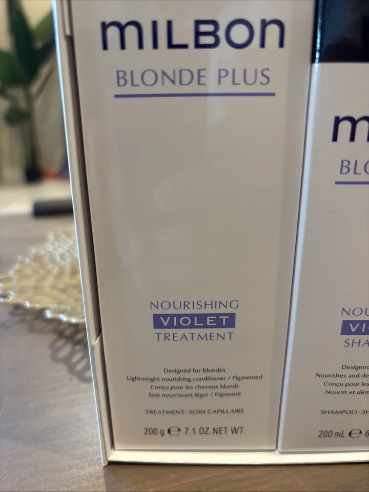 Juego de tratamiento con champú Milbon Blond Plus Foto 3 de 4