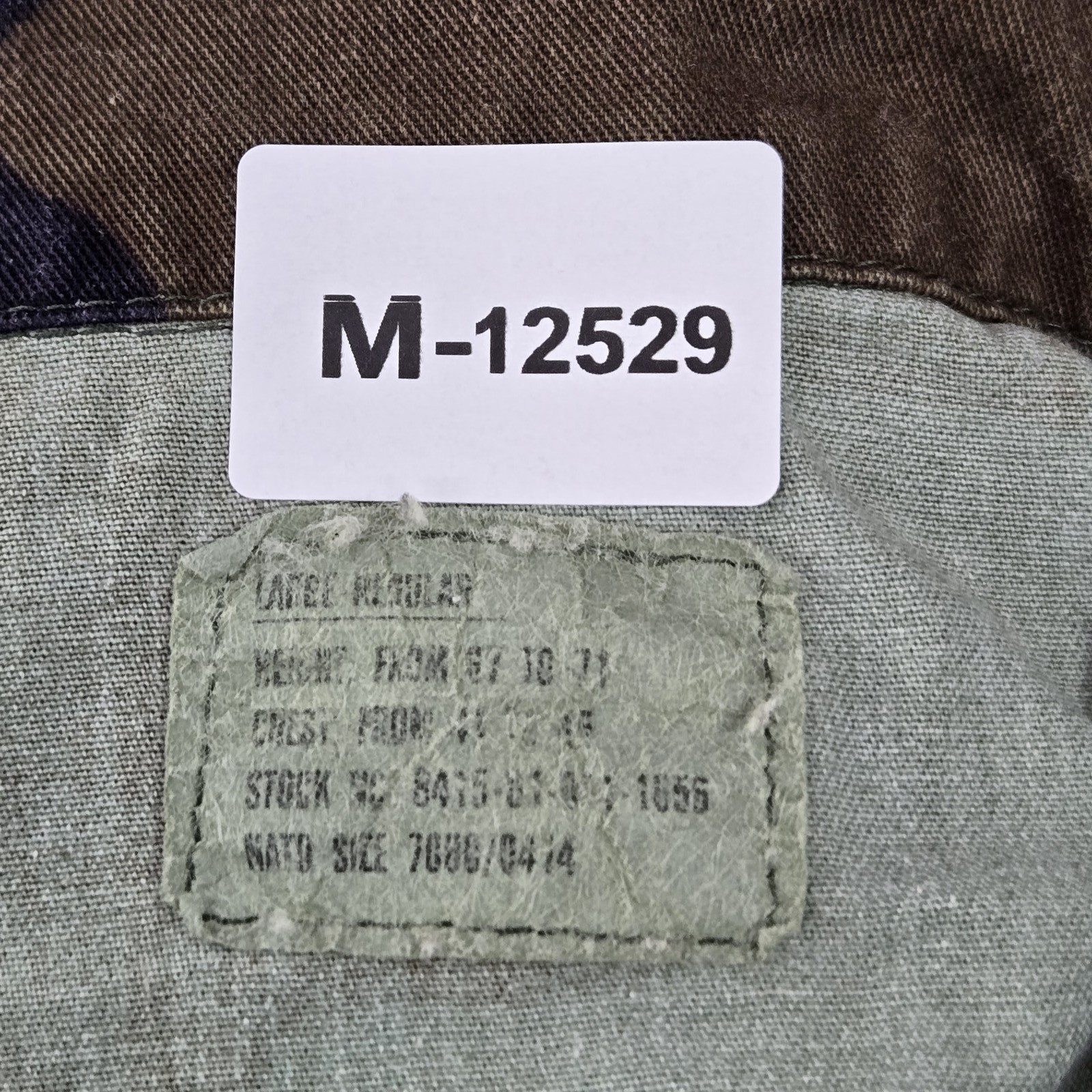 VINTAGE Ralmar Industries Inc. Men Jacket Large Green Camouflage Twill Military - second product detail image