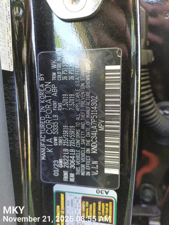 TRANSMISSION SHIFTER ASSEMBLY OEM 22-23 KIA EV6 1YR WRNTY 467W0CV100