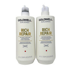 Goldwell Dualsenses - Rich Repair Shampoo Conditioner Duo 1 Liter New Pack