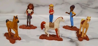 Horse & Riders Playset ''Spirit Untamed'' 6 Piece by Dreamworks Micro Collection 