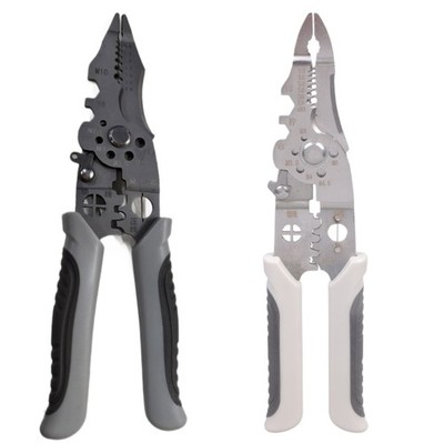 Cable Cutter Plier,Professional Electrical Wire Stripper Tool 10 in 1 Pliers Set