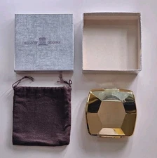 Bergdorf Goodman Vintage 1980s Compact Mirror For Purse W BOX Bag Hong Kong