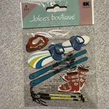 Jolee’s Boutique EK Success Dimensional Stickers “WINTER VACATION “ NIP (6pcs)