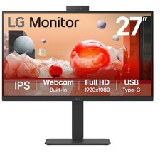 Image of LG 27BA850 27" IPS Full HD 100Hz Height-Adjustable Webcam USB-C Mo 27BA850-B.AEK