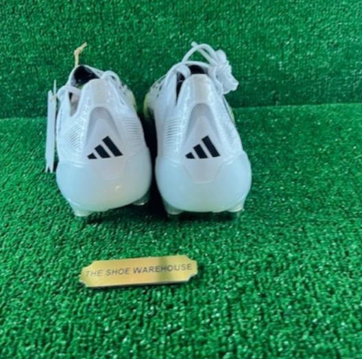 Men's Adidas Predator Elite SG White Green Soccer Cleats JI1067