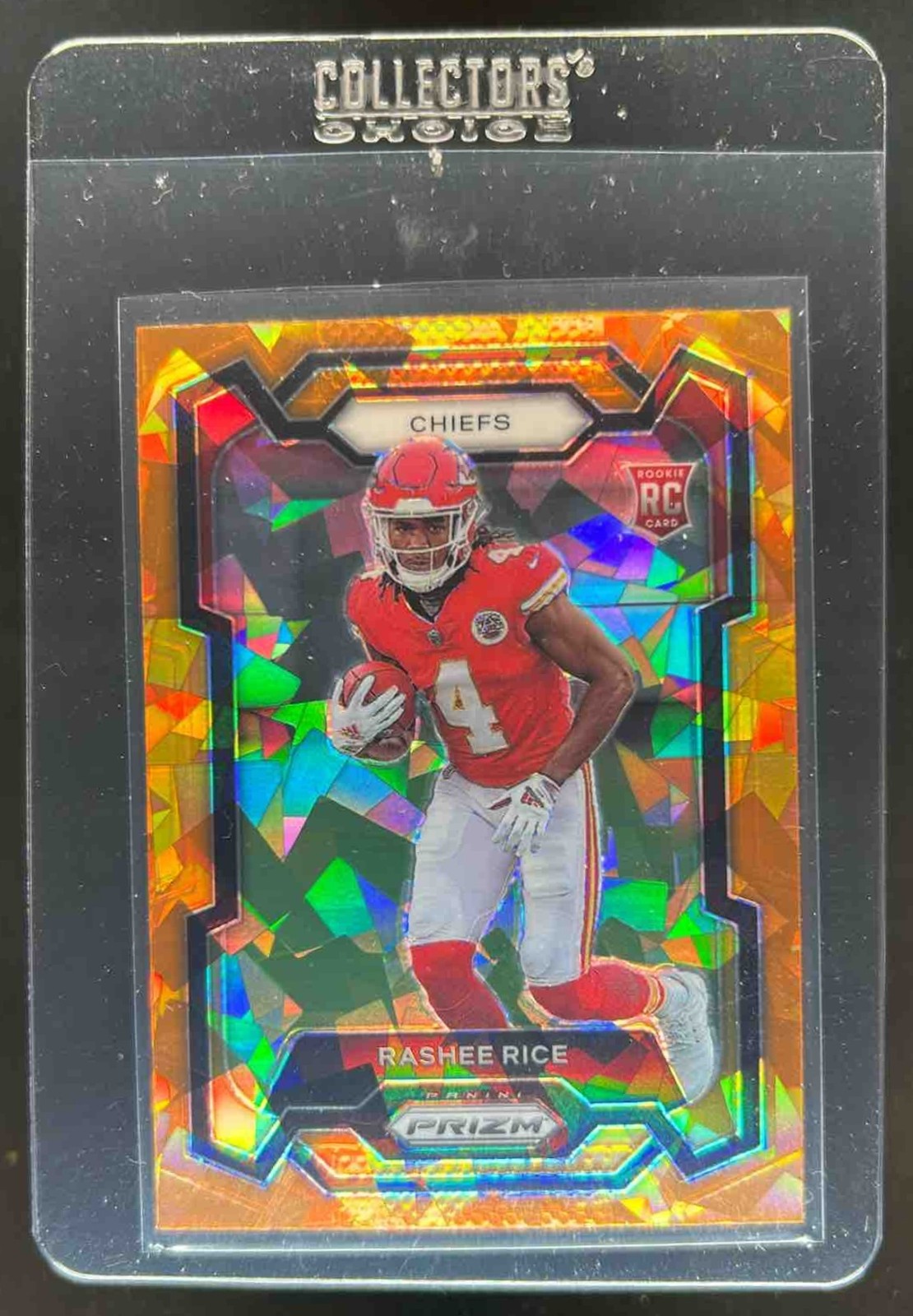 2023 Prizm Rashee Rice RC Orange Ice Rookie #350 Chiefs