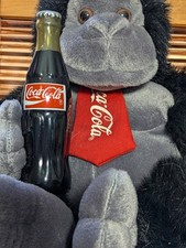 HTF Coca-Cola Collectibles Bottle Plush Gorilla And Coca-cola Bottle NRFB