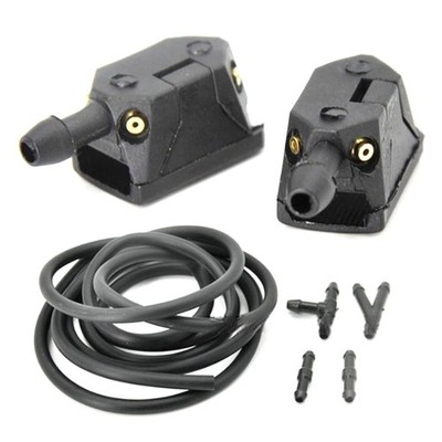 Car Windshield Wiper Washer Spray Nozzles Adjustable 4-Way Spouts 8mm/9mm