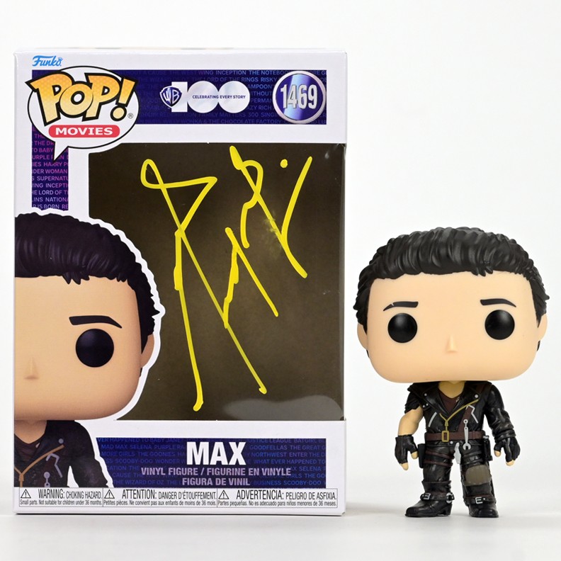 Mel Gibson RARE Autographed WB100 Mad Max POP Vinyl Figure #1469
