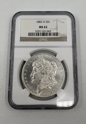 1883 (O) - United States Silver Morgan Dollar $1 - NGC Graded MS 62 🇺🇸