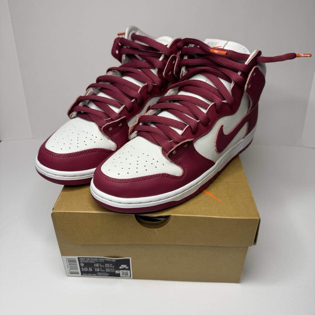 Nike SB Dunk High Pro ISO Orange Label Sweet Beet DQ4485-600  display picture 3