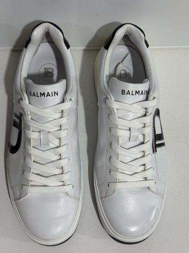 Balmain Men's B-Court White Sneakers Size 10 US - Picture 2 of 18