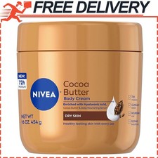 NIVEA Cocoa Butter Body Cream w/ Deep Nourishing Serum, Cocoa Butter Cream, 16oz