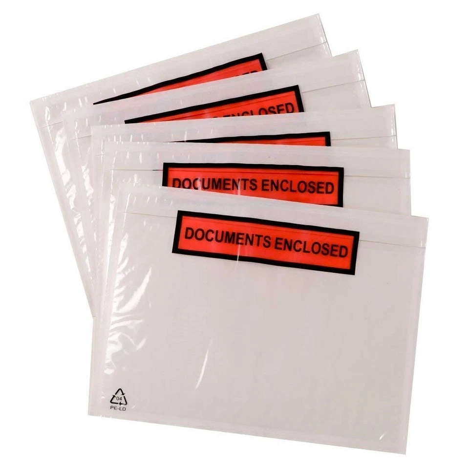 DOCUMENTS ENCLOSED WALLETS ENVELOPES SELF ADHESIVE  A6 A5 SIZE PLAIN & PRINTED - Image 2 of 4