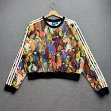 ADIDAS FARM RIO Sweatshirt Women UK 16 Passaredo Originals Parrot Birds Trefoil