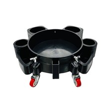 Car Wash Pail Dolly Multi-Functional Rolling Pail Stand Heavy Duty for Garage