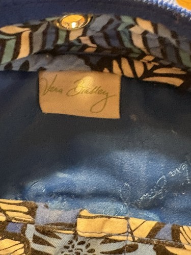 Vera Bradley Blue Bayou Quilted Backpack Travel School Large - Picture 15 of 16
