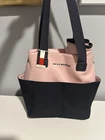 NWT Tommy Hilfiger Baby Girl Diaper Bag Tote Navy Pink Gingham Changing pad Rare