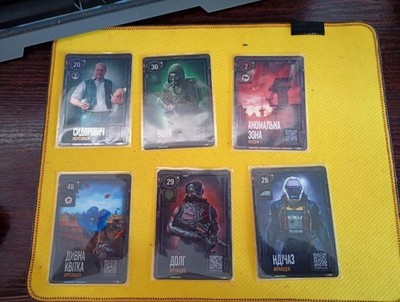 STALKER 2 Cards Cost of Hope DLC ATB Set x6 Sidorovich Freedom Duty Near Mint