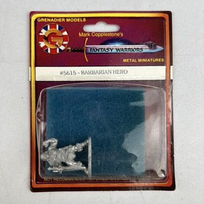 Grenadier Miniatures Pack Barbarian Hero #5615 Dungeons & Dragons Fantasy D&D