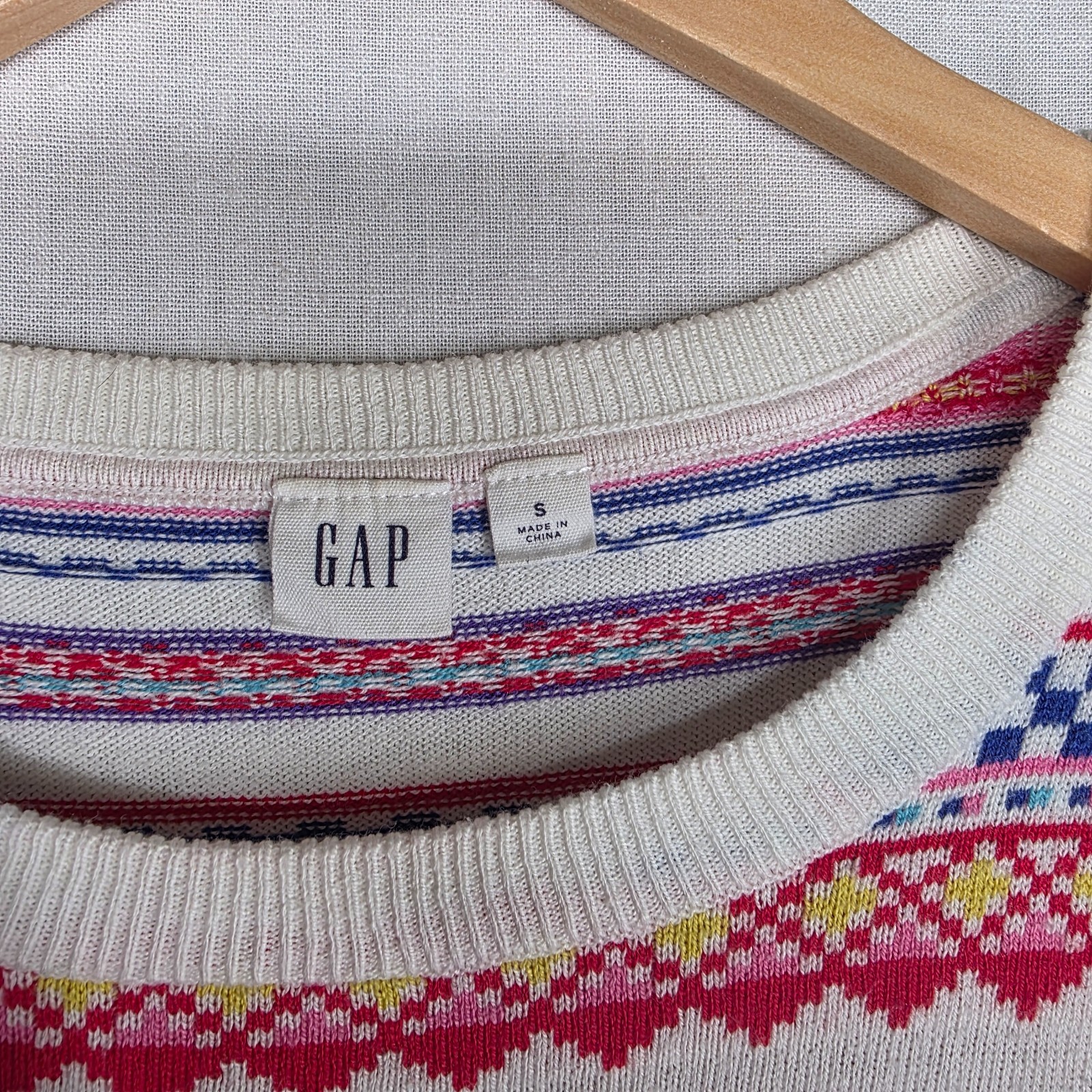 GAP Women's Multi-Colored Lightweight FAIRISLE CO… - image 3