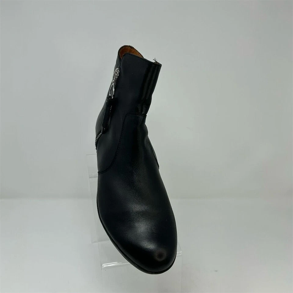 PIKOLINOS 黑色皮革踝靴 42 码(美国 11 码)楔形鞋跟拉链闭合 — 第 4/4 张图片