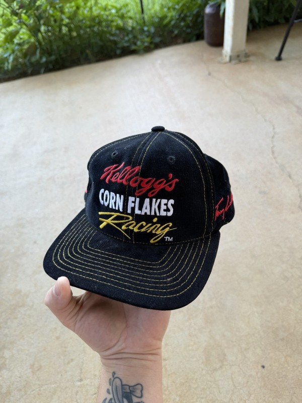 Vintage 90s NASCAR Kellogg’s Corn Flakes Racing Snapback Hat