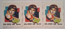 (3) TED WILLIAMS Military Baseball Rare Gypsy Oak Micro Gumball Machine Cards
