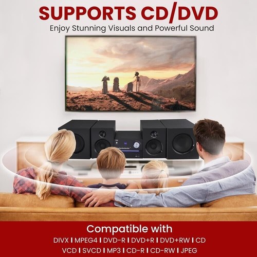 Système stéréo de streaming sans fil BT Pyle 3 pièces - Convient pour MP3 USB, radio FM - Photo 4/7