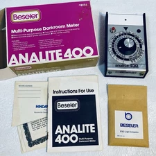 Beseler 8174 Analite 400 Multi Exposure Darkroom Meter USA Complete in Box