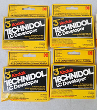 4 Boxes of NOS Kodak Technidol LC Developer - 10 Packets Total