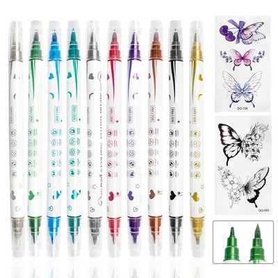 10Pack Tattoo Stifte Kinder für Kinders, hautverträglich, kreatives KinderMak...