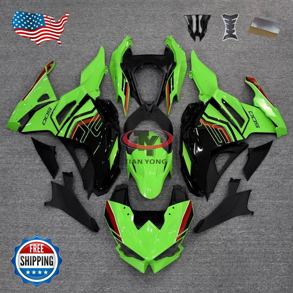 Fairing Kit For Kawasaki Ninja 500 2024-2025 EX500 ABS Injection Bodywork Green