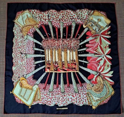 Hermes Scarf Carré 90 Ombre & Lumiere Shadow and Light