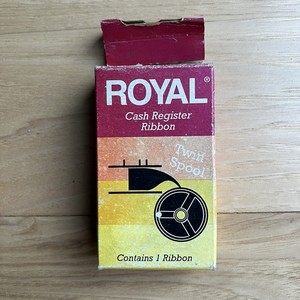 Royal cash register ribbon reorder number 013090 twin spool new old stock
