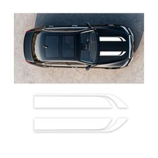 Stripe Car Hood Decal, 2PCS Racing Sport Style Vinyl Vehicle Side Body White