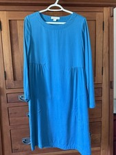 Coldwater Creek Teal/Turquoise Blue Size Small Tencel Lyocell Denim Dress