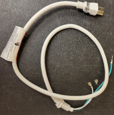 OEM KitchenAid Microwave Hood Power Cord W10708076 for KMHS120KPS01 SCUFFED