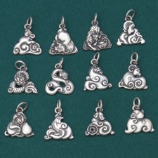 925 Sterling Silver Chinese Oriental Zodiac D...