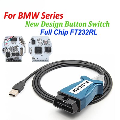 For BMW K DCAN K+CAN FTDI Chip for BMW OBD2 Auto Car Diagnostic Tools Scanner