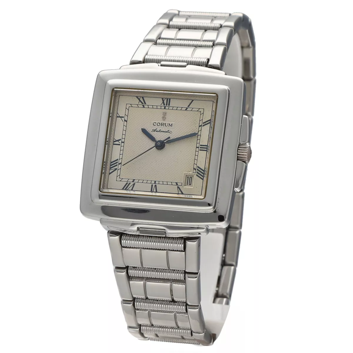 Corum Quadratus 89 121 20 Stainless Steel Square 33 mm Automatic Men s Watch