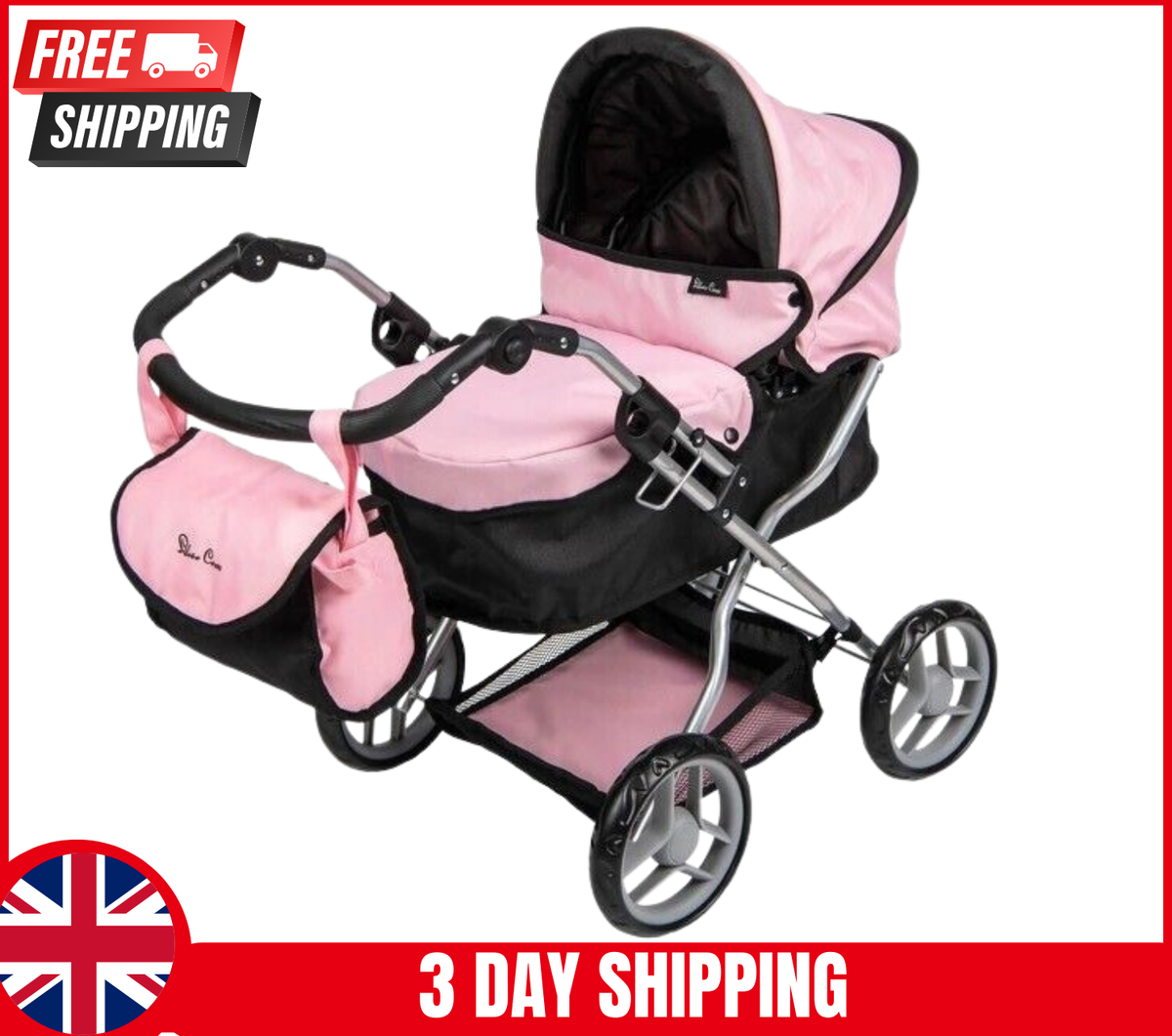 Silver Cross Dolls Ranger Pram Stroller Pushchair Buggy Girls Kids Fun Play  Toy