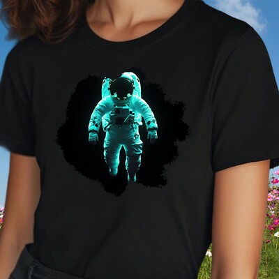 Frauen T-Shirt Astronaut Motiv Baumwolle Größe S bis 3XL