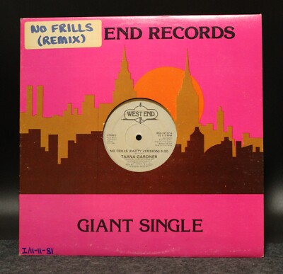 Taana Gardner No Frills Club & Party Version 12'' Single West End 1981 Disc NM-