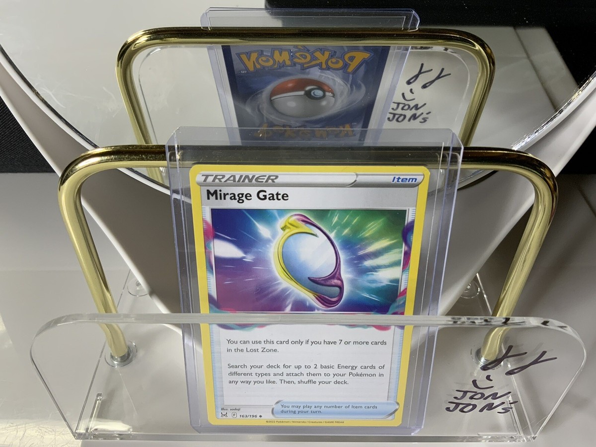 mirage gate pokemon card value 163/196 Lost Origin - 4 cartas de entrenamiento Evolves from null Rules You can use this card only if you have 7 or more cards in the Lost Zone Pokmon Card 163/196 MIRAGE GATE