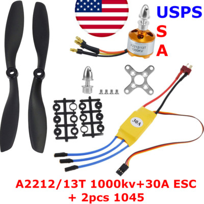 Combo RC A2212 13T 1000Kv Brushless Motor + 30A Brushless ESC + 1045 Prop