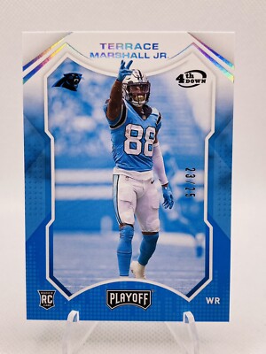 2021 Panini Playoff 4th Down TERRACE MARSHALL JR Rookie #ed 23/25