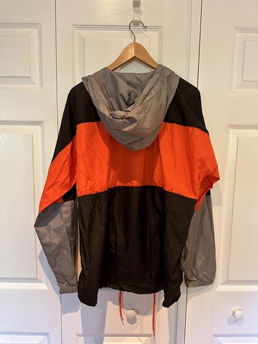 Beautiful Giant Men's Hooded Color Block Windbreaker Zip Hoodie Jacket Large - Picture 6 of 7